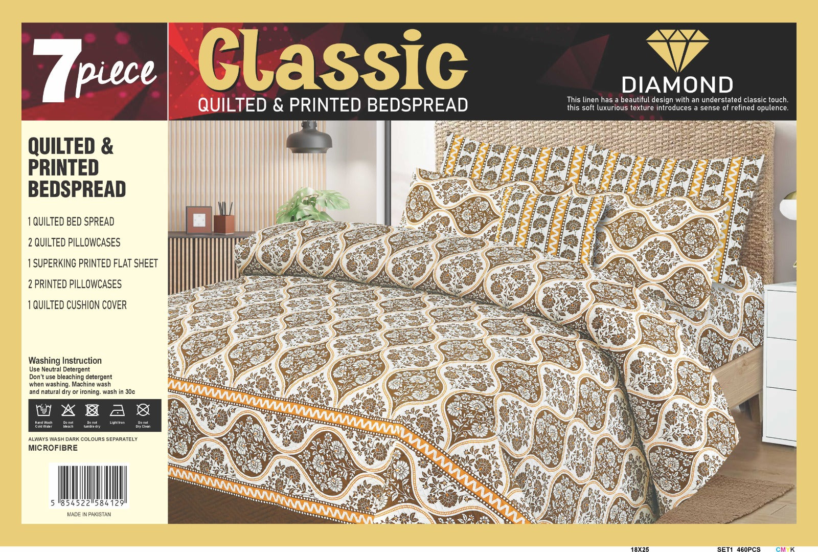 7 PCS LUXURY BEDSPREAD